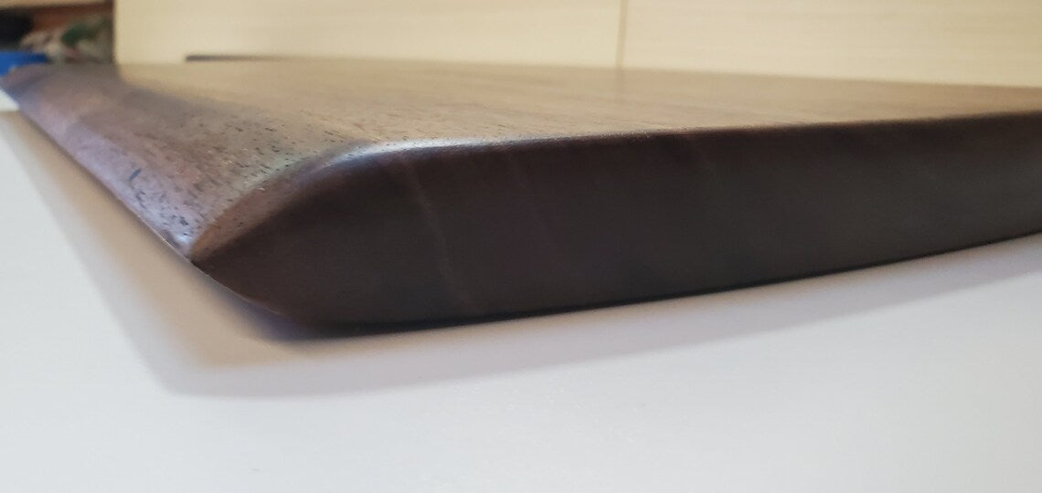 Extra Large Black Walnut Meat Cleaver Charcuterie Board